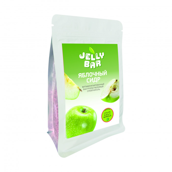 Кисель со вкусом Яблочный сидр JellyBar 400 г.